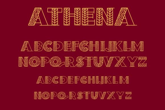 Athena Font - Preview 1