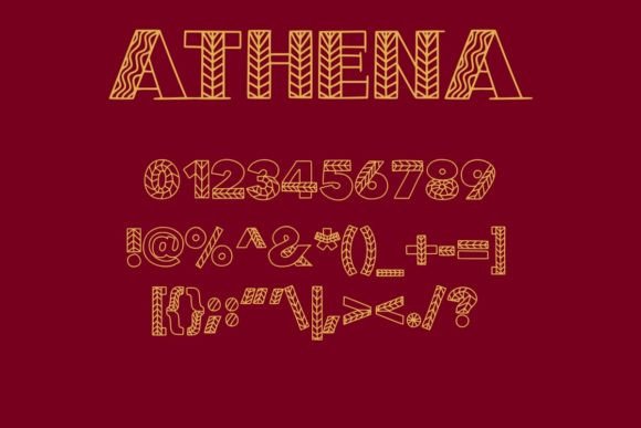 Athena Font - Preview 2