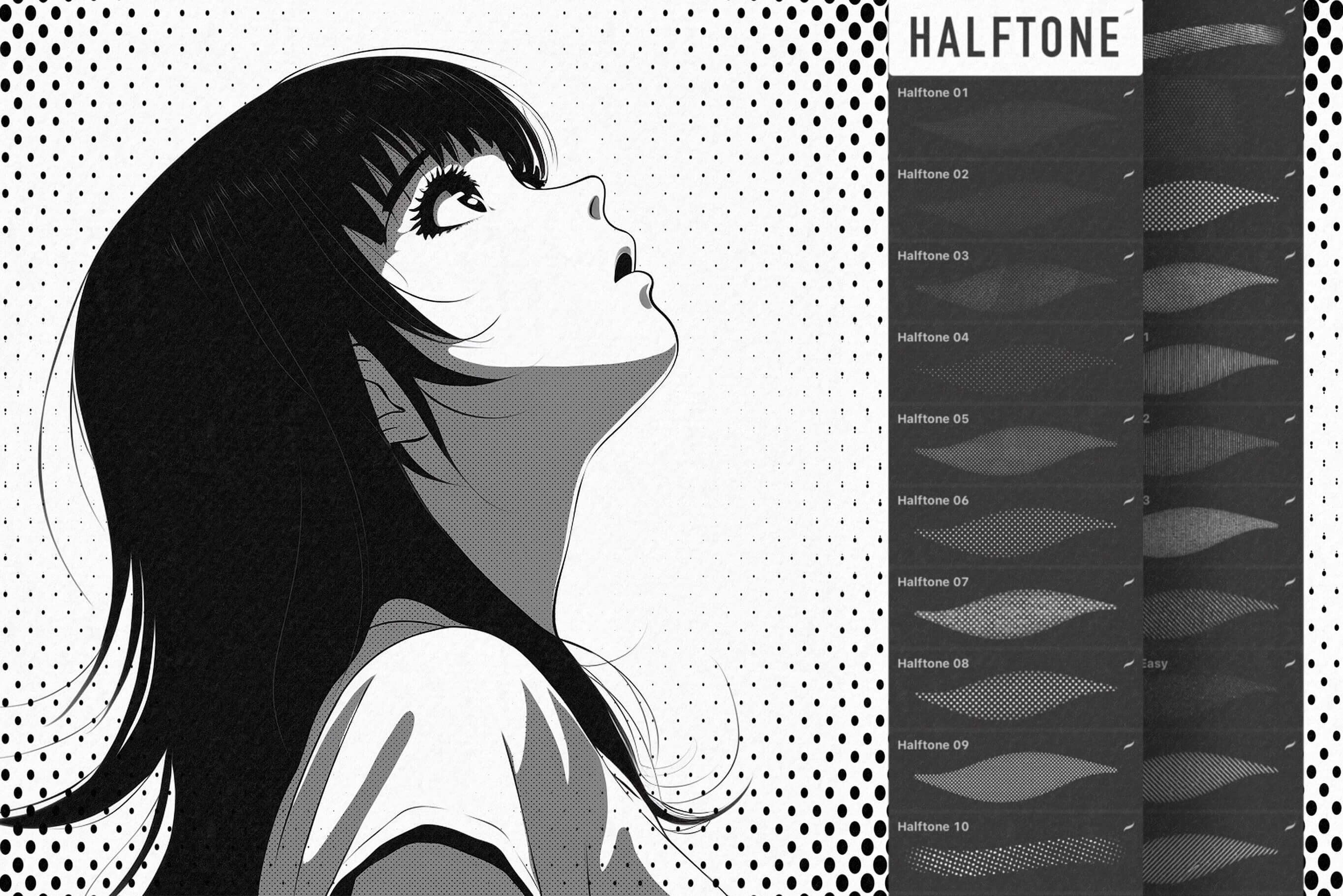 Awesome Manga Procreate Brushes - photo 3