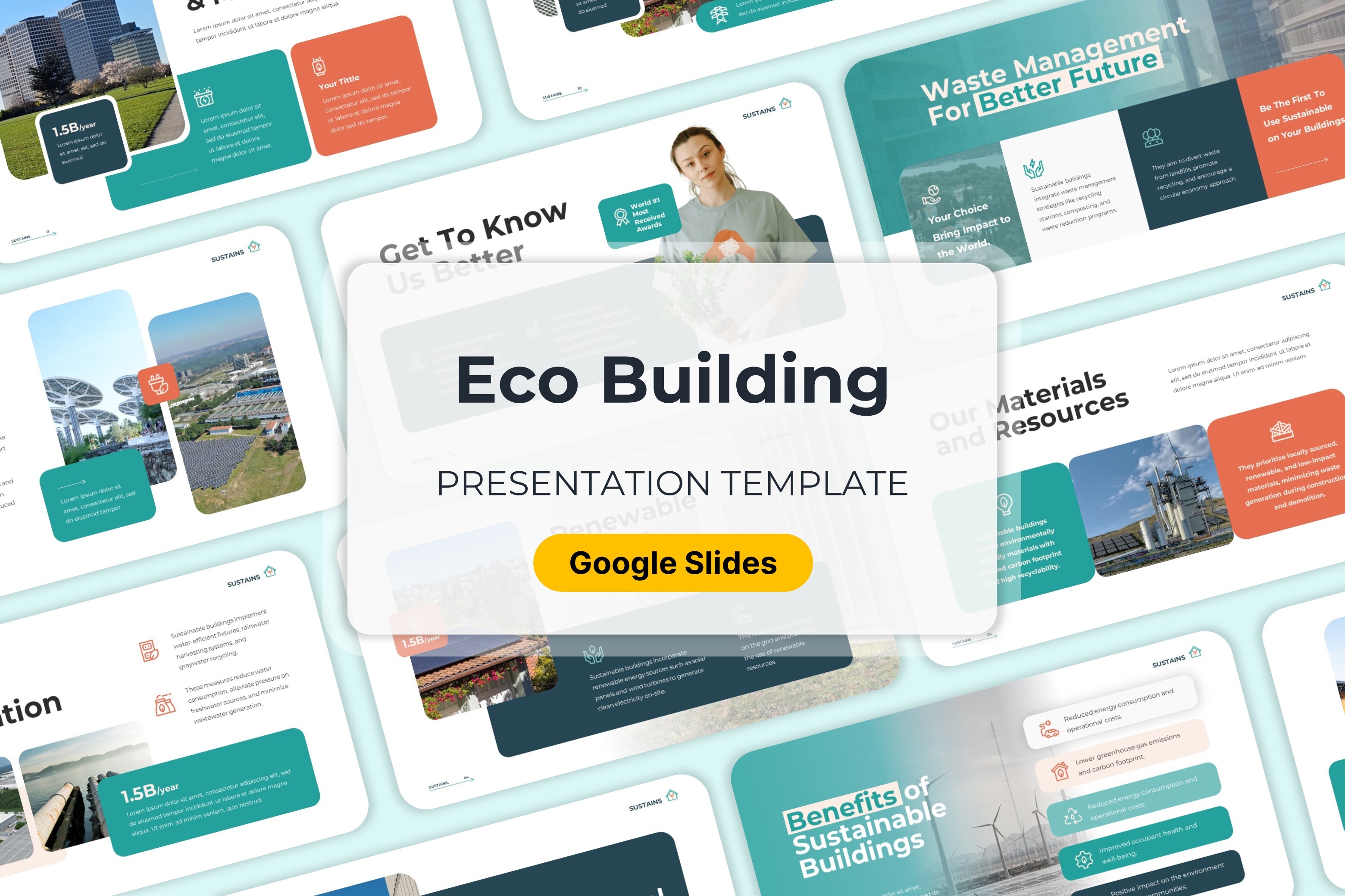 Eco Buildings - Google Slides Templates Graphic by Moara · Creative Fabrica