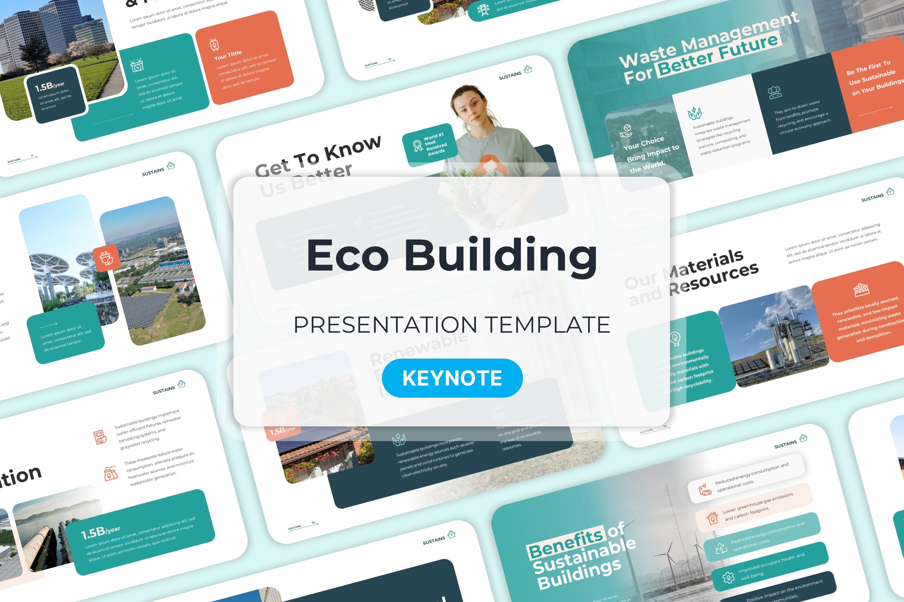 Eco Buildings - Keynote Templates Graphic by Moara · Creative Fabrica