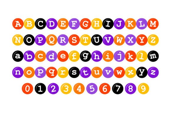 Halloween M's Font PNG with transparent background - Preview 1
