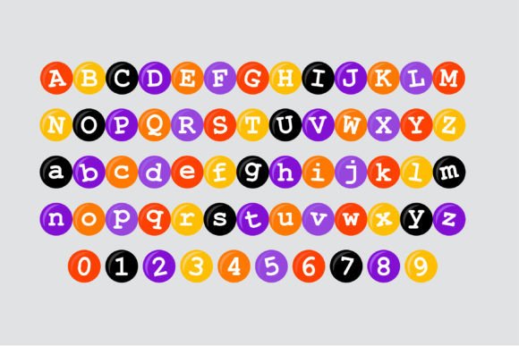 Halloween M's Font PNG with transparent background - Preview 2
