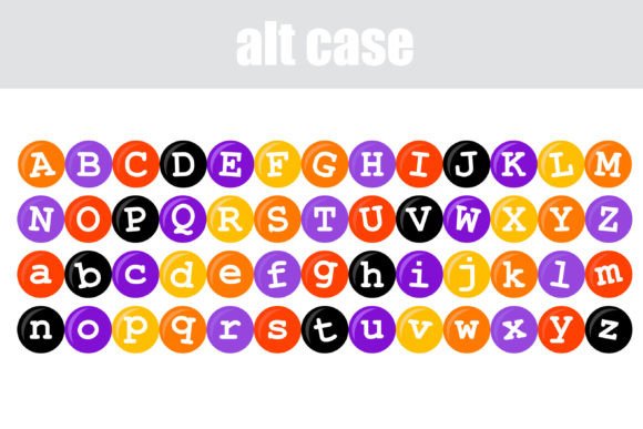 Halloween M's Font PNG with transparent background - Preview 6