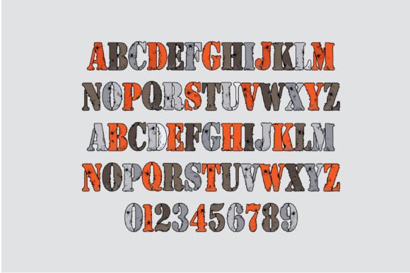 Halloween Rings Font PNG with transparent background - Preview 2