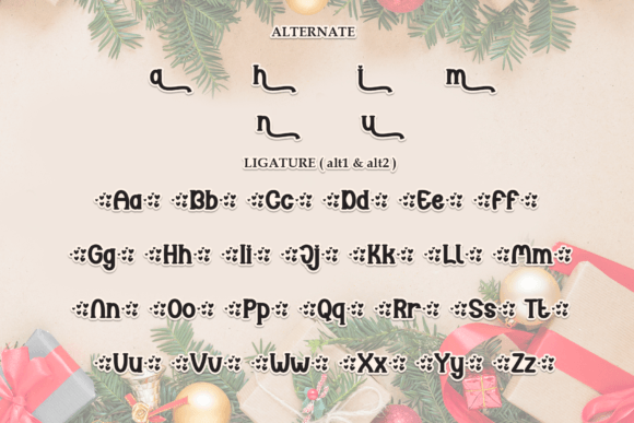 I Love Christmas Font PNG with transparent background - Preview 6
