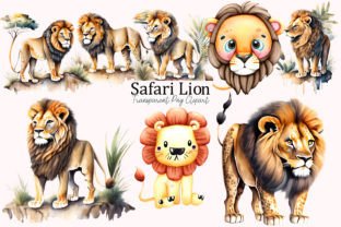 Lion Watercolor Clipart PNG Graphic by Colourful · Creative Fabrica