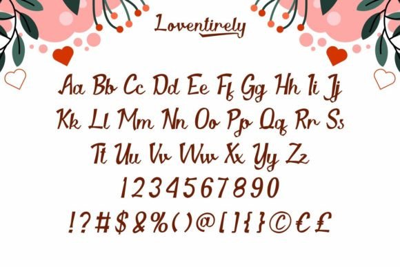 Loventirely Font PNG with transparent background - Preview 3