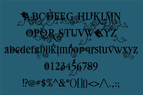 Macabre Millionaire Font PNG with transparent background - Preview 1