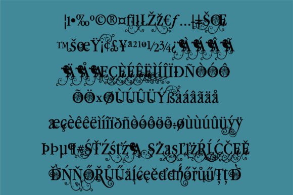 Macabre Millionaire Font PNG with transparent background - Preview 2