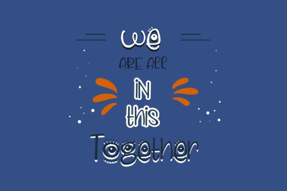 Monster Looks Font PNG with transparent background - Preview 1