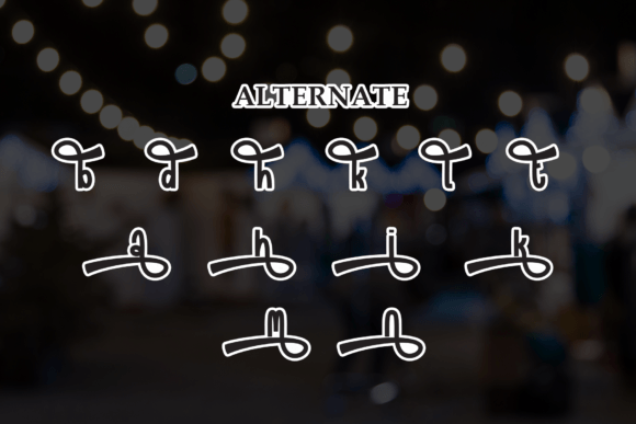 Night Market Font font preview - 6