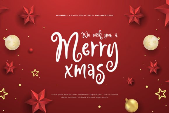 Partridge Font PNG with transparent background - Preview 1