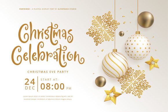 Partridge Font PNG with transparent background - Preview 2