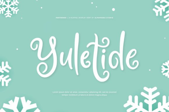 Partridge Font PNG with transparent background - Preview 3