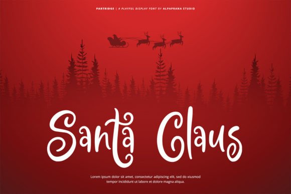 Partridge Font PNG with transparent background - Preview 4