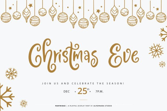 Partridge Font PNG with transparent background - Preview 5