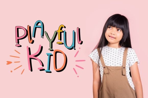 Playful Kid Font PNG with transparent background - Preview 3