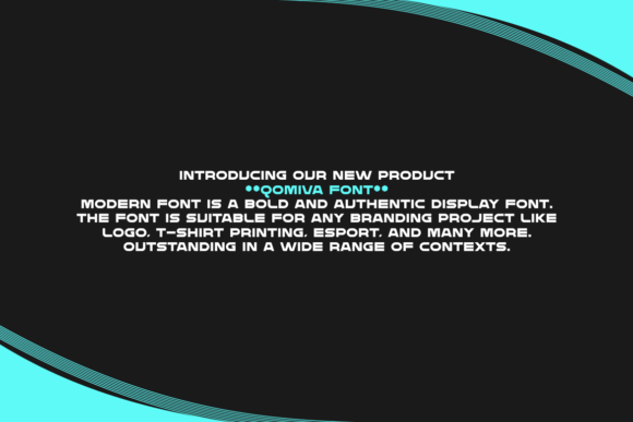 Qomiva Font PNG with transparent background - Preview 1