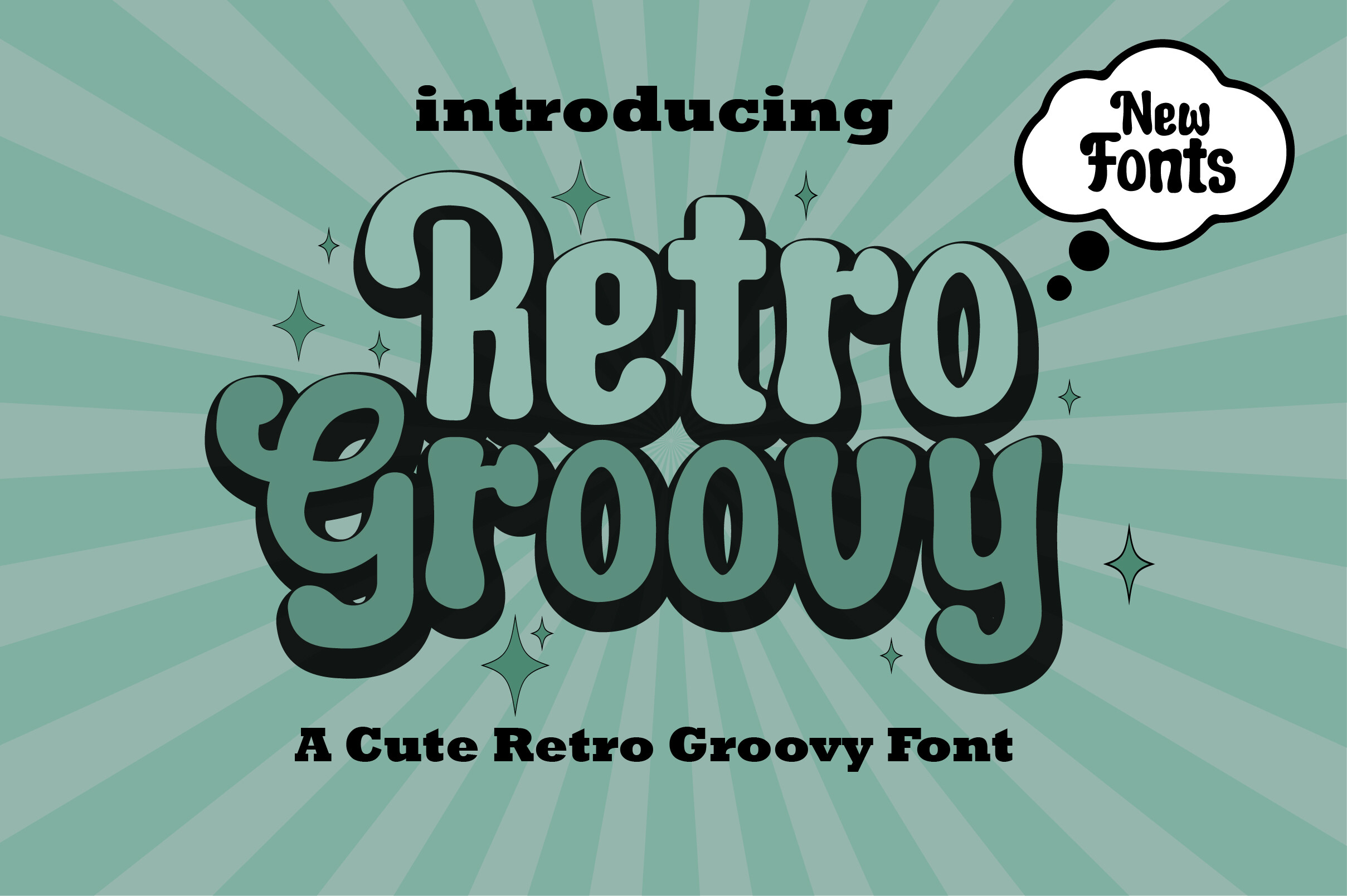 Retro Groovy Font by BlackCraft preview