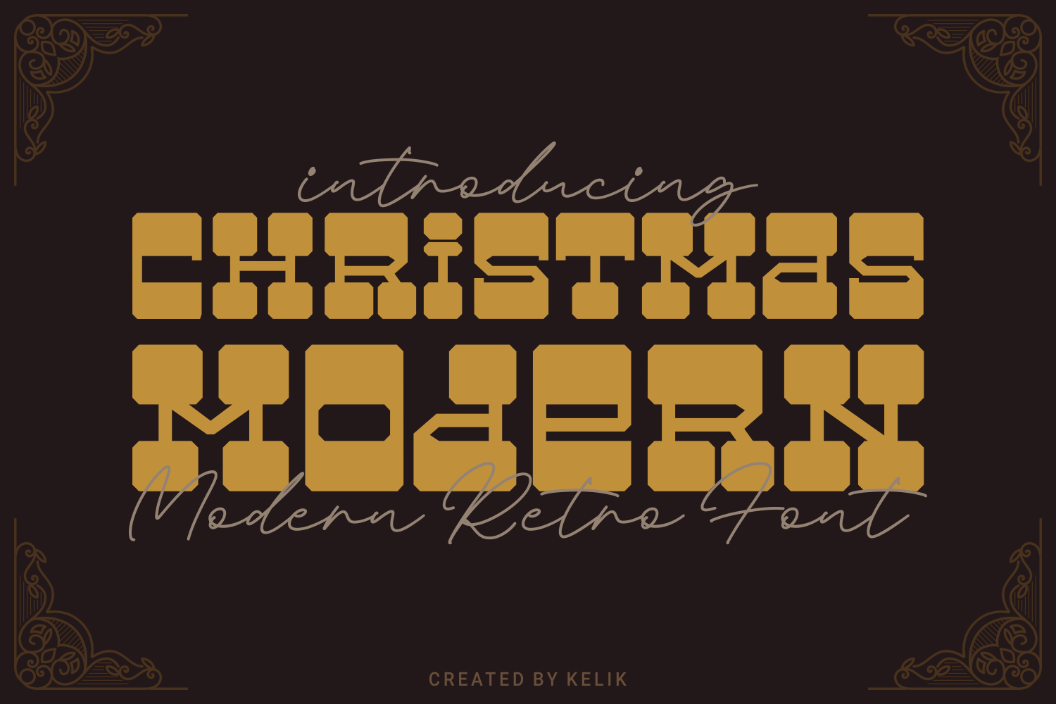 Christmas Modern Font - photo 1