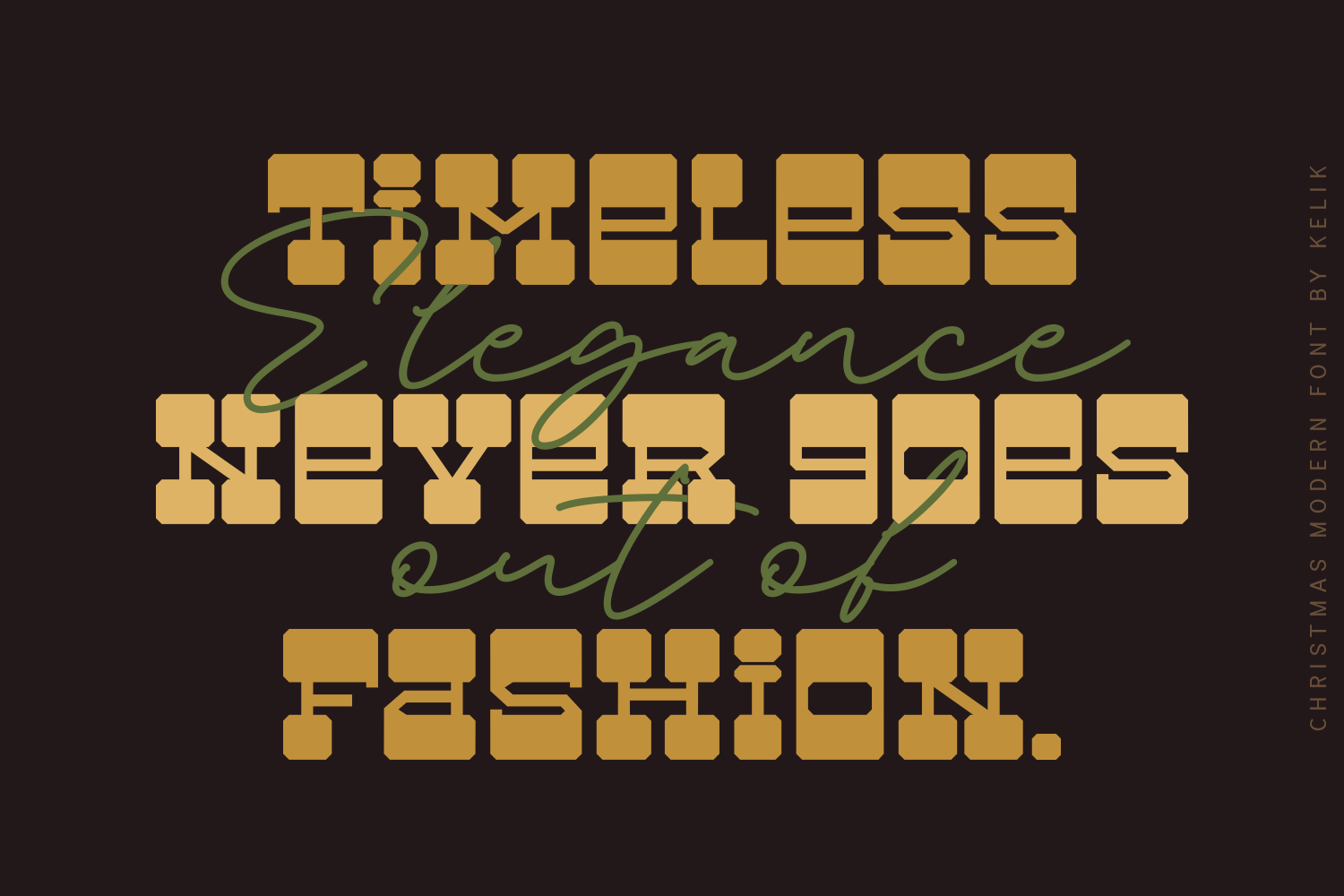 Christmas Modern Font - photo 4
