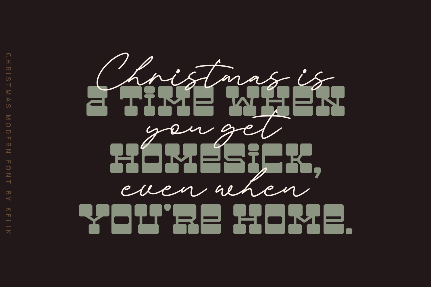 Christmas Modern Font - photo 7