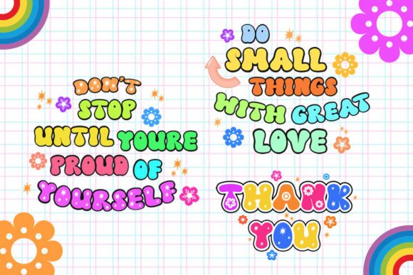 Flower Rain Font - Preview 4