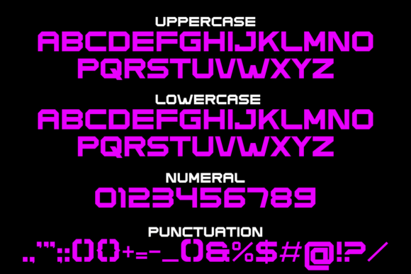 Gameont Font PNG with transparent background - Preview 1