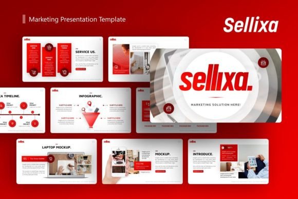 Preview of Marketing Presentation - Sellixa marketing presentation template