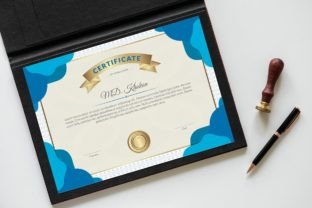 Modern Certificate Unique Template Graphic by mristudio · Creative Fabrica