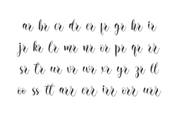 Natural Love Font PNG with transparent background - Preview 5
