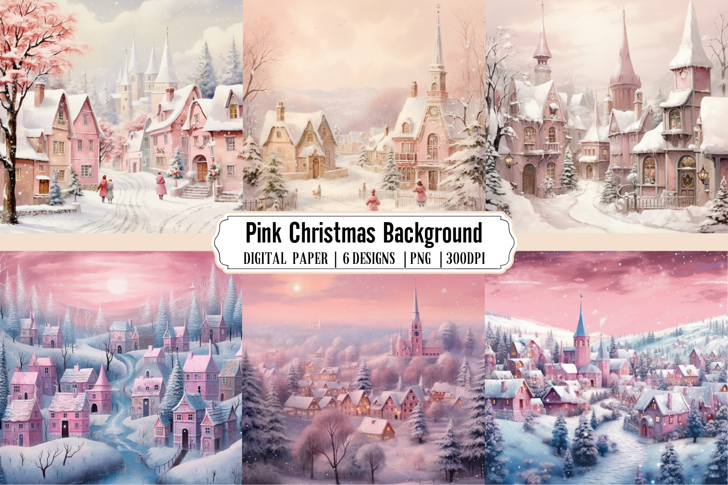 Pink Christmas Background Graphic by Babydell Art · Creative Fabrica