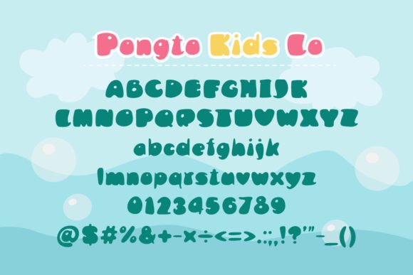 Pongto Kids Lo Font PNG with transparent background - Preview 1
