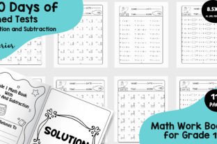 100 Days of Timed Test Math Book Graphic by Happy Time · Creative Fabrica