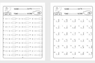 100 Days of Timed Test Math Book Graphic by Happy Time · Creative Fabrica