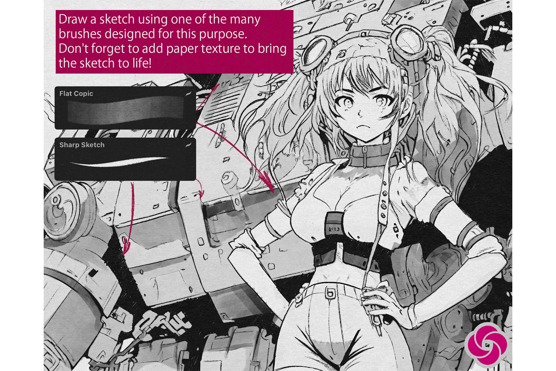 104 MagicPro Manga Procreate Brushes - photo 2