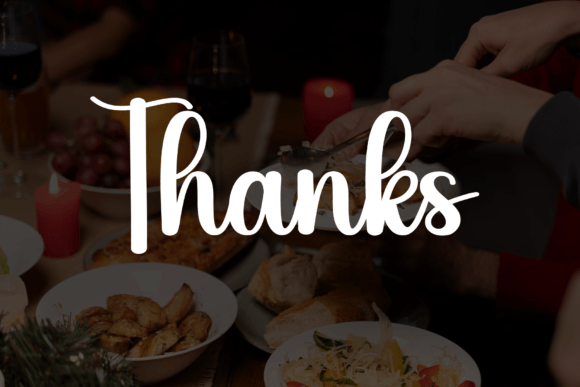 Christmas Dinner Font PNG with transparent background - Preview 6