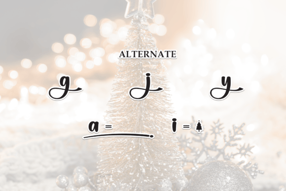Christmas Light Font - Preview 6