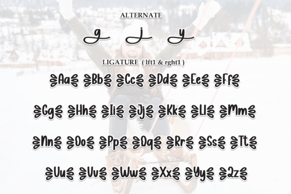 Sleighs Font PNG with transparent background - Preview 6