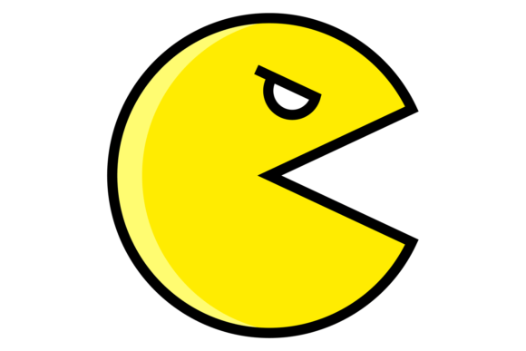 Video Game Logo. Retro Arcade Yellow Cha