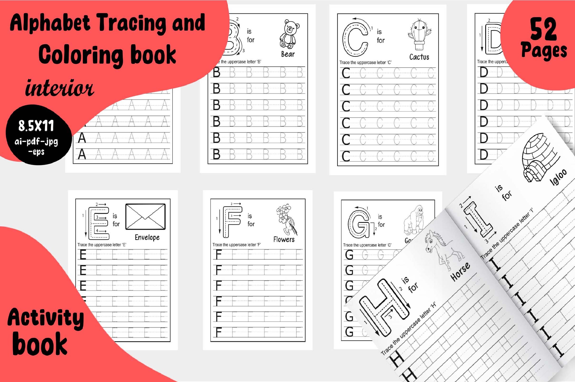 Alphabet Tracing Book
