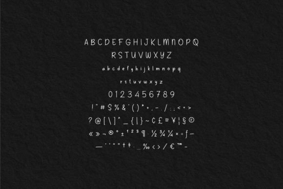 Black Note Font - Preview 3