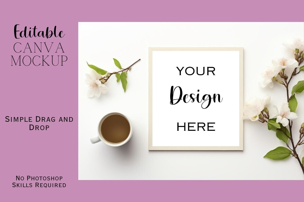 Canva Flat Lay Mockup
