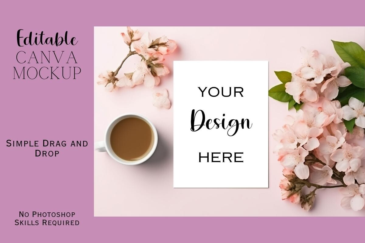 Canva Flat Lay Mockup