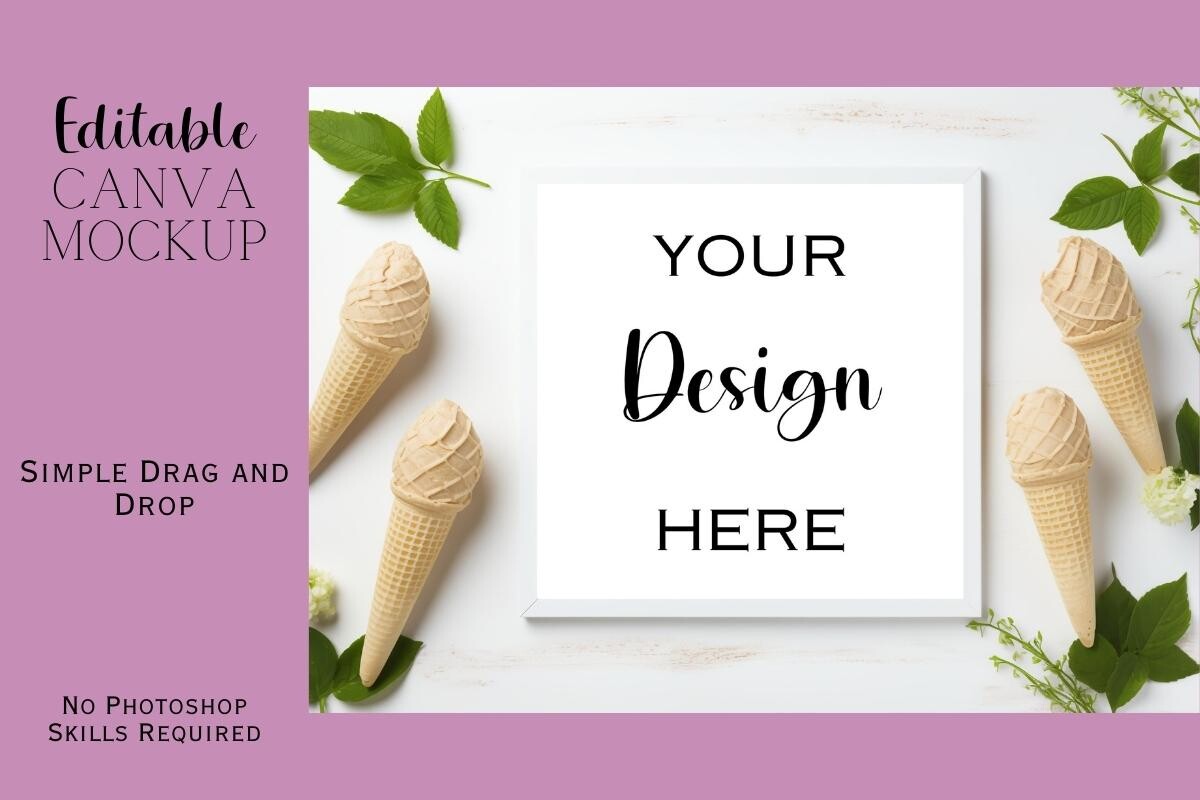 Canva Flat Lay Mockup
