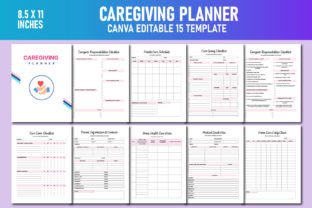 Caregiving Planner Canva KDP Interiors