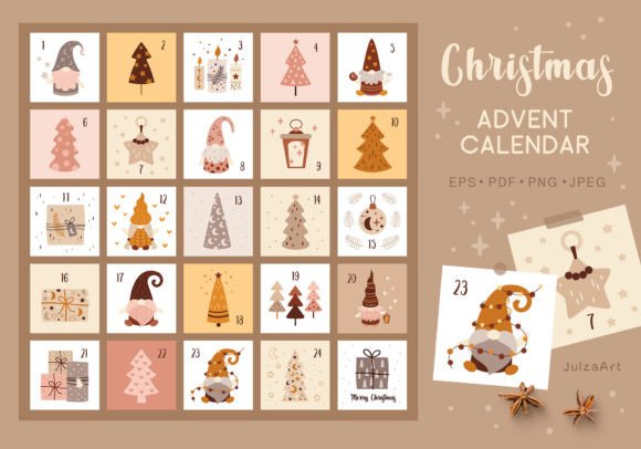 Christmas Advent Calendar Printable