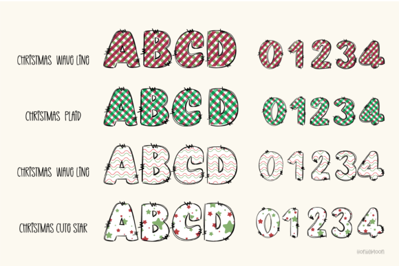 Christmas Plaid Font - Preview 1