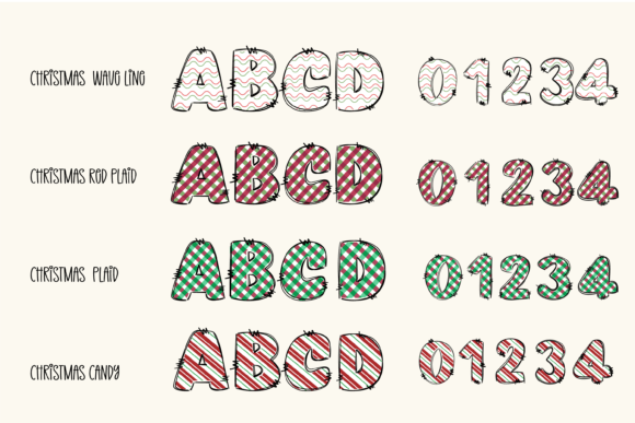 Christmas Tree Font - Preview 1